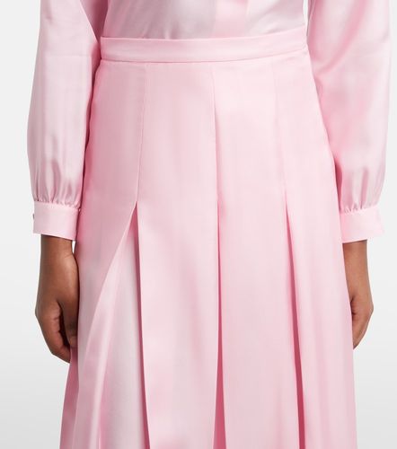 Gucci Jupe midi en sergé de soie - Gucci - Modalova