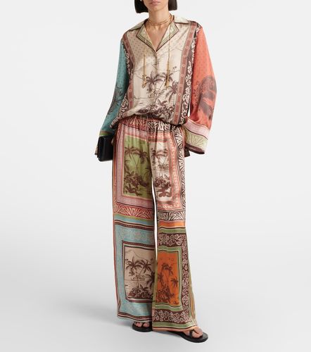 Alémais Pantalon ample Alberta en satin de soie - Alemais - Modalova