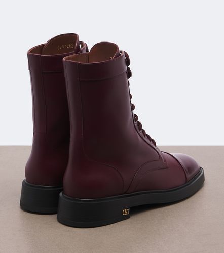 Bottines militaires VLogo en cuir à lacets - Valentino Garavani - Modalova