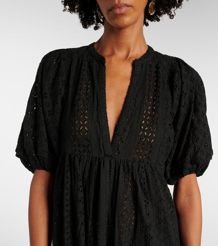 Robe midi en coton à volants superposés - Poupette St Barth - Modalova