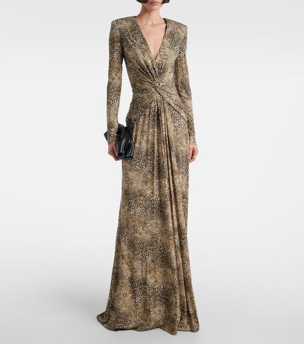 Robe longue Animalier imprimée - Elie Saab - Modalova