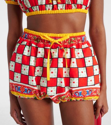 Short en coton imprimé - Dolce&Gabbana - Modalova