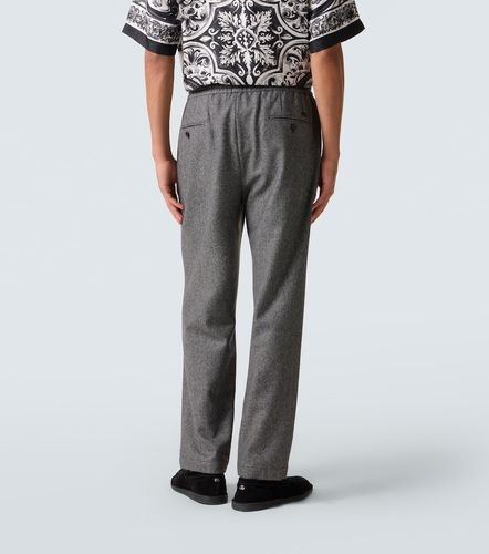 Pantalon ample en laine mélangée - Dolce&Gabbana - Modalova