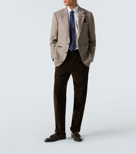 Pantalon droit en velours côtelé et cachemire - Dunhill - Modalova