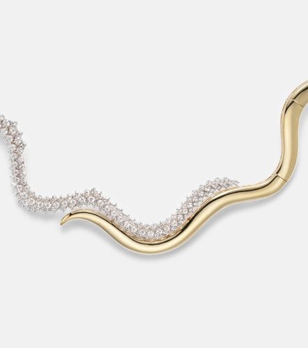 Collier Golden Strada en or blanc et jaune 18 ct et diamants - Yeprem - Modalova