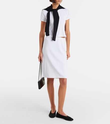 Jupe midi en pointelle de coton - Leset - Modalova