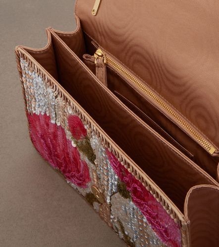 Sac porté épaule Vain Small à fleurs et sequins - Valentino Garavani - Modalova