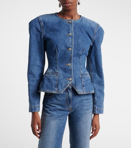 Veste en denim à basque - Magda Butrym - Modalova