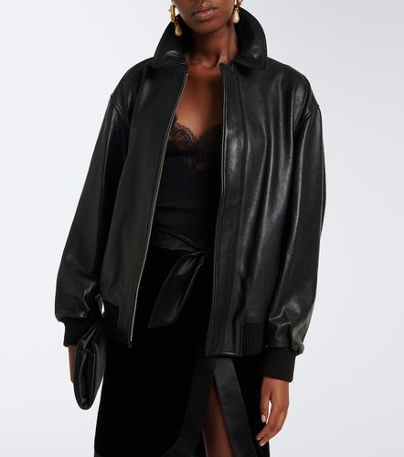 Veste blouson Toyen en cuir - Nour Hammour - Modalova