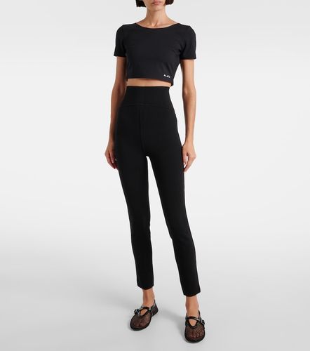 Alaïa Legging en laine mélangée à taille haute - Alaia - Modalova