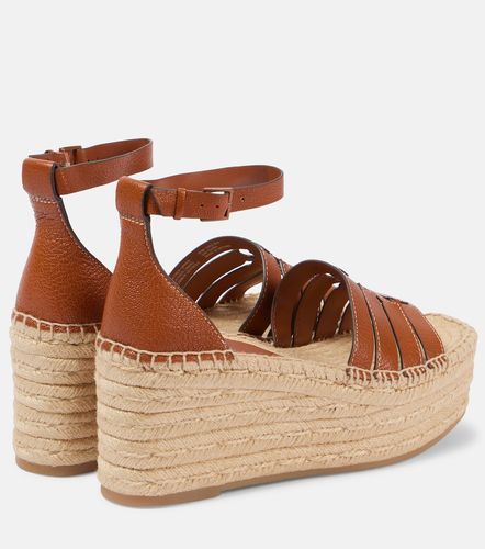 Espadrilles compensées Ines en cuir - Tory Burch - Modalova