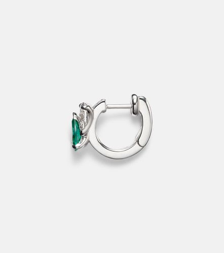 Boucle d'oreille unique Serti sur Vide en or blanc 18 ct, diamants et émeraude - Repossi - Modalova