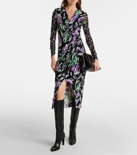 Robe Vivianne en jersey à imprimé floral - Diane von Furstenberg - Modalova