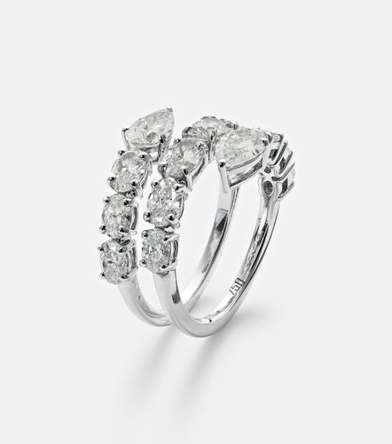 Bague en or blanc 18 ct et diamants - Kamyen - Modalova