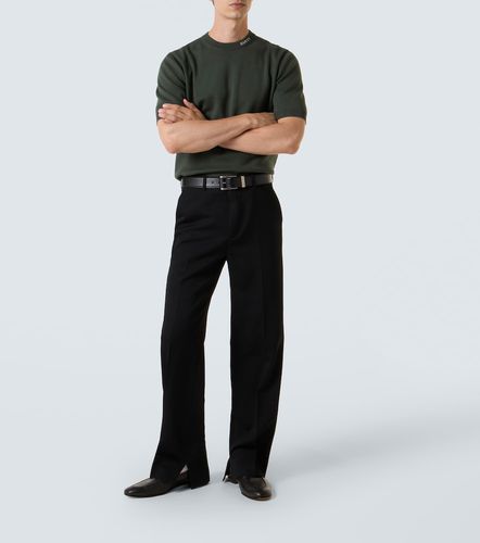 T-shirt en coton et soie à logo - Gucci - Modalova