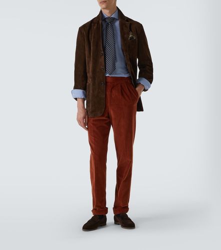 Pantalon en velours côtelé de coton et soie - Dunhill - Modalova
