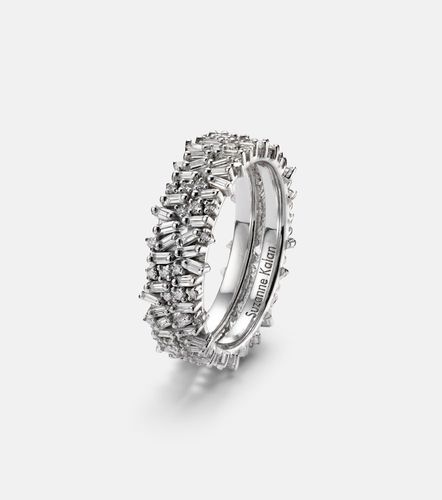 Anneaux de superposition pour bague connectée Icon Mini en or blanc 18 ct et diamants - Suzanne Kalan - Modalova