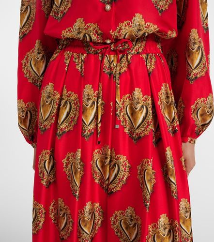 Jupe longue en satin de soie - Dolce&Gabbana - Modalova