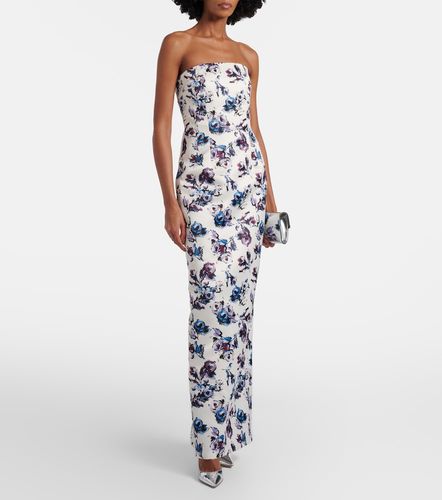 Robe bustier longue Laelia à fleurs - Emilia Wickstead - Modalova