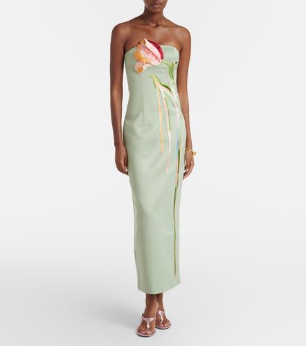 Robe bustier Marilyn à appliquées floraux - Leo Lin - Modalova