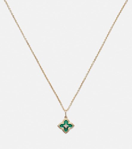 Collier Mini Moroccan en or 14 ct, émail et diamant - Sydney Evan - Modalova