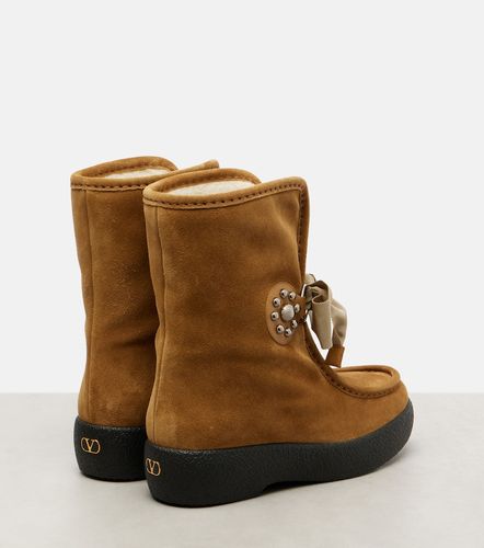 Bottines Snowish en daim à clous - Valentino Garavani - Modalova