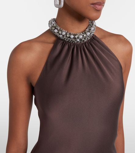 Robe longue en satin à ornements - Simkhai - Modalova