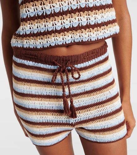 Short rayé en crochet de coton - Anna Kosturova - Modalova