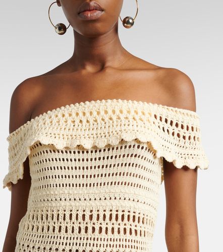 Robe Zoa brodée en coton mélangé - Marant Etoile - Modalova