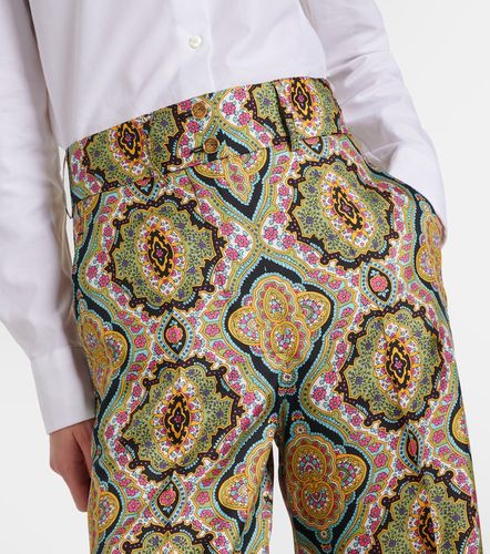 Pantalon ample en soie à imprimé - Etro - Modalova