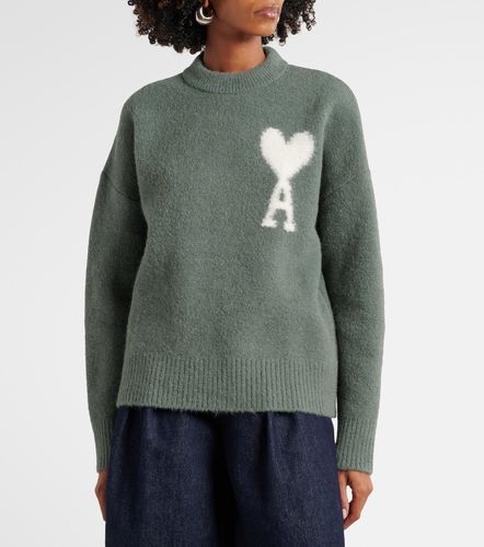 Pull Ami De Cœur en alpaga mélangé - Ami Paris - Modalova