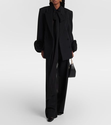 Pantalon droit Grisaille en laine vierge - Valentino - Modalova