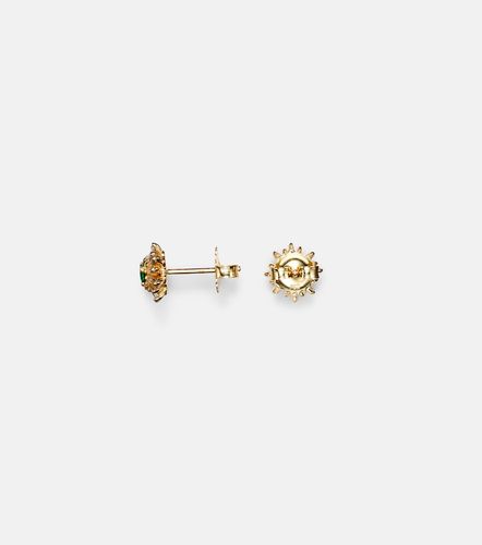 Boucles d'oreilles en or 18 ct, diamants et émeraudes - Suzanne Kalan - Modalova