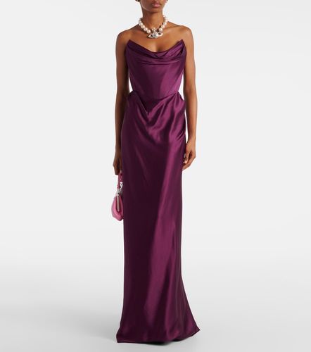 Robe longue Galaxy en crêpe de satin - Vivienne Westwood - Modalova
