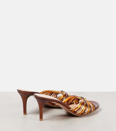 Mules Vyna 70 en cuir métallisé - Gianvito Rossi - Modalova