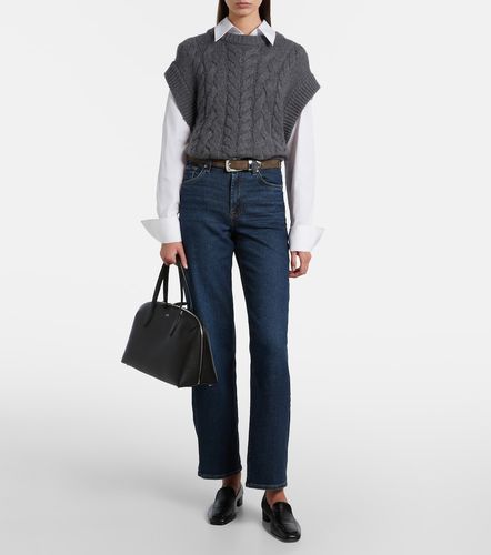 Jean droit Stovepipe Straight à taille mi-haute - 7 For All Mankind - Modalova