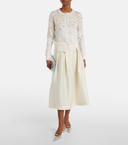 Cardigan brodé en laine vierge - Oscar de la Renta - Modalova
