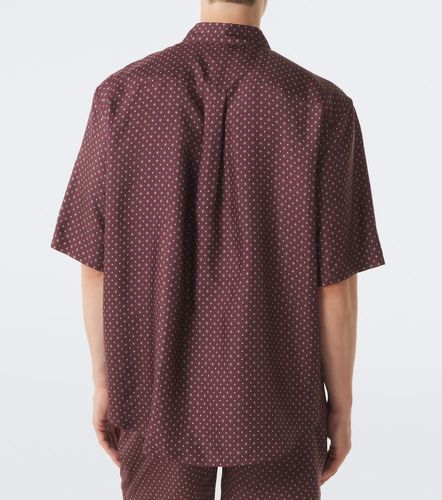 Chemise en soie à imprimé - Saint Laurent - Modalova