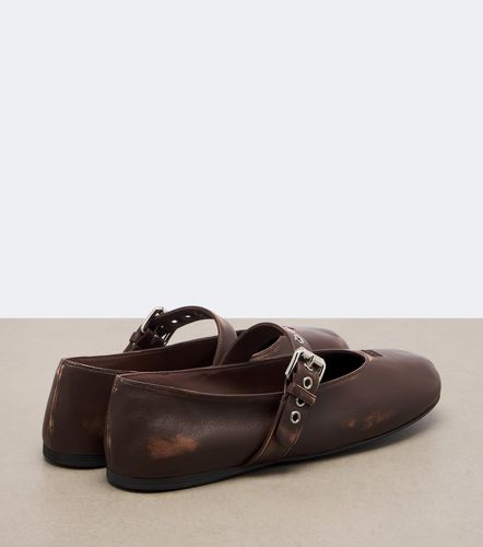 Ballerines Mary Jane en cuir - Miu Miu - Modalova