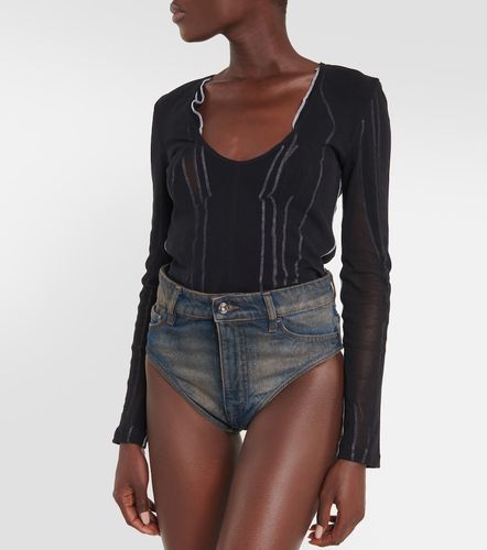 Short Janty à taille haute en jean - Y/Project - Modalova