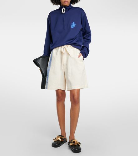 Short taille haute en coton et lin - JW Anderson - Modalova