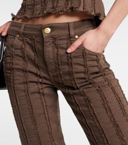 Pantalon court taille basse en coton mélangé - Blumarine - Modalova