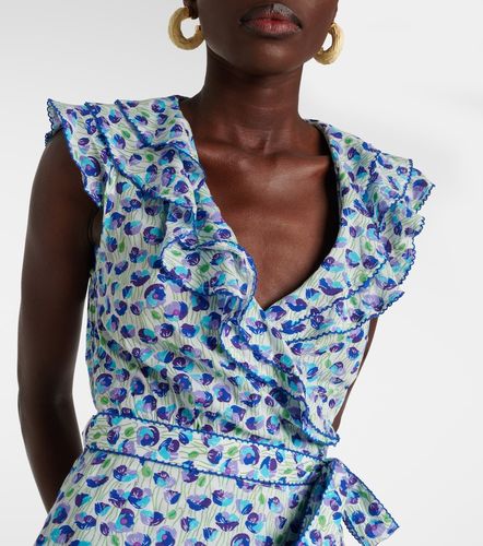 Robe midi Triny imprimée à volants - Poupette St Barth - Modalova