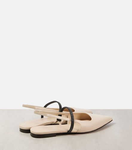 Ballerines Pointy en cuir - Brunello Cucinelli - Modalova