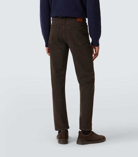 Zegna Pantalon droit en coton - Zegna - Modalova