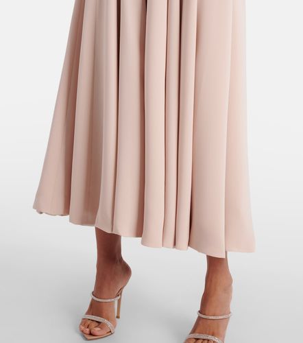 Robe midi Aldina en crêpe à cristaux - Costarellos - Modalova