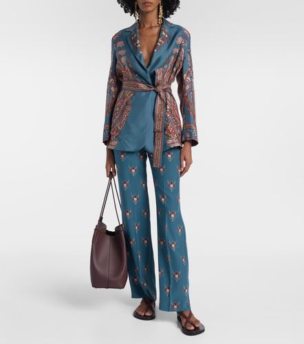 Etro Blazer en soie à fleurs - Etro - Modalova