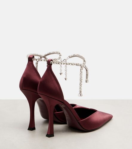 Escarpins Stevie 100 en satin à ornements - Jimmy Choo - Modalova
