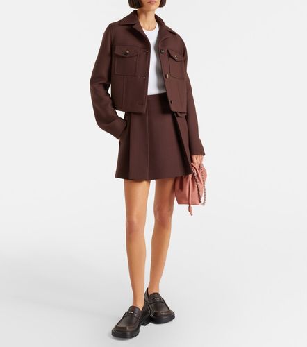 Loewe Mini-jupe en laine et soie - Loewe - Modalova