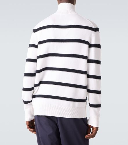 Pull rayé en coton et cachemire - Allude - Modalova